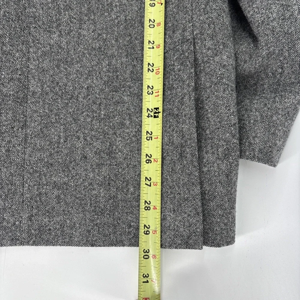 Jos A Bank 1905 Tweed Elbow Patches Sport Coat Mens 44R Gray Blazer Jacket Wool